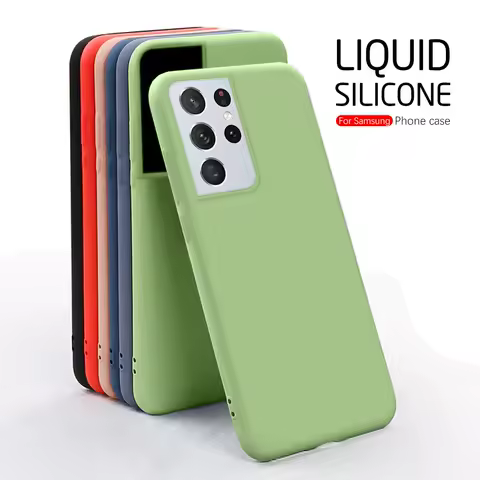 S21 Ultra Plus S 21 Ultra Plus Case Liquid Silicone Soft TPU Ultra thin Cover For Samsung Galaxy S21Ultra Plus S 21 Ultra S20FE