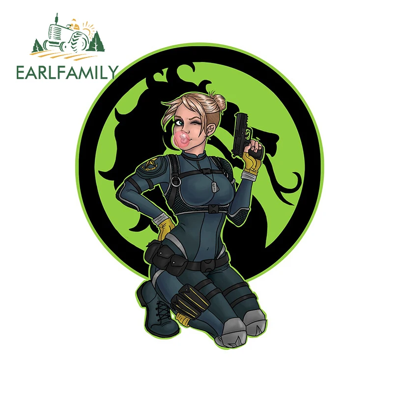 EARLFAMILY, 13 см x 10,4 см, для девушек Касси, клетка, наклейка, личность, креативная, наклейки с фургоном, наклейка, сделай сам, окклюзия, царапины, водонепроницаемая наклейка