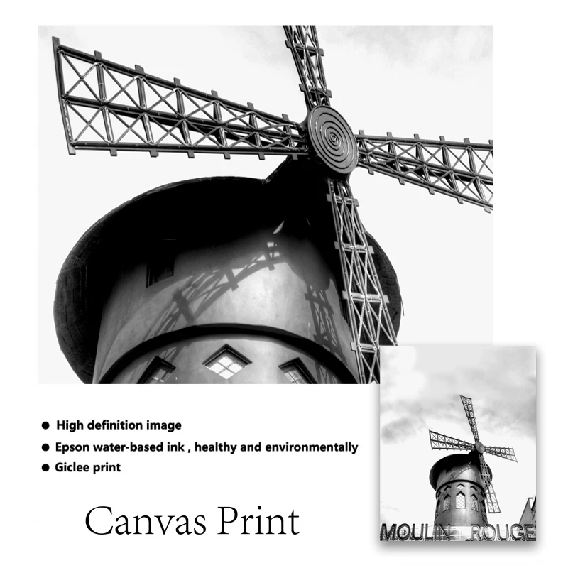Paris Print France City Landscape Photography Poster Black and White Wall Pictures Canvas Painting Home Wall Art Decor