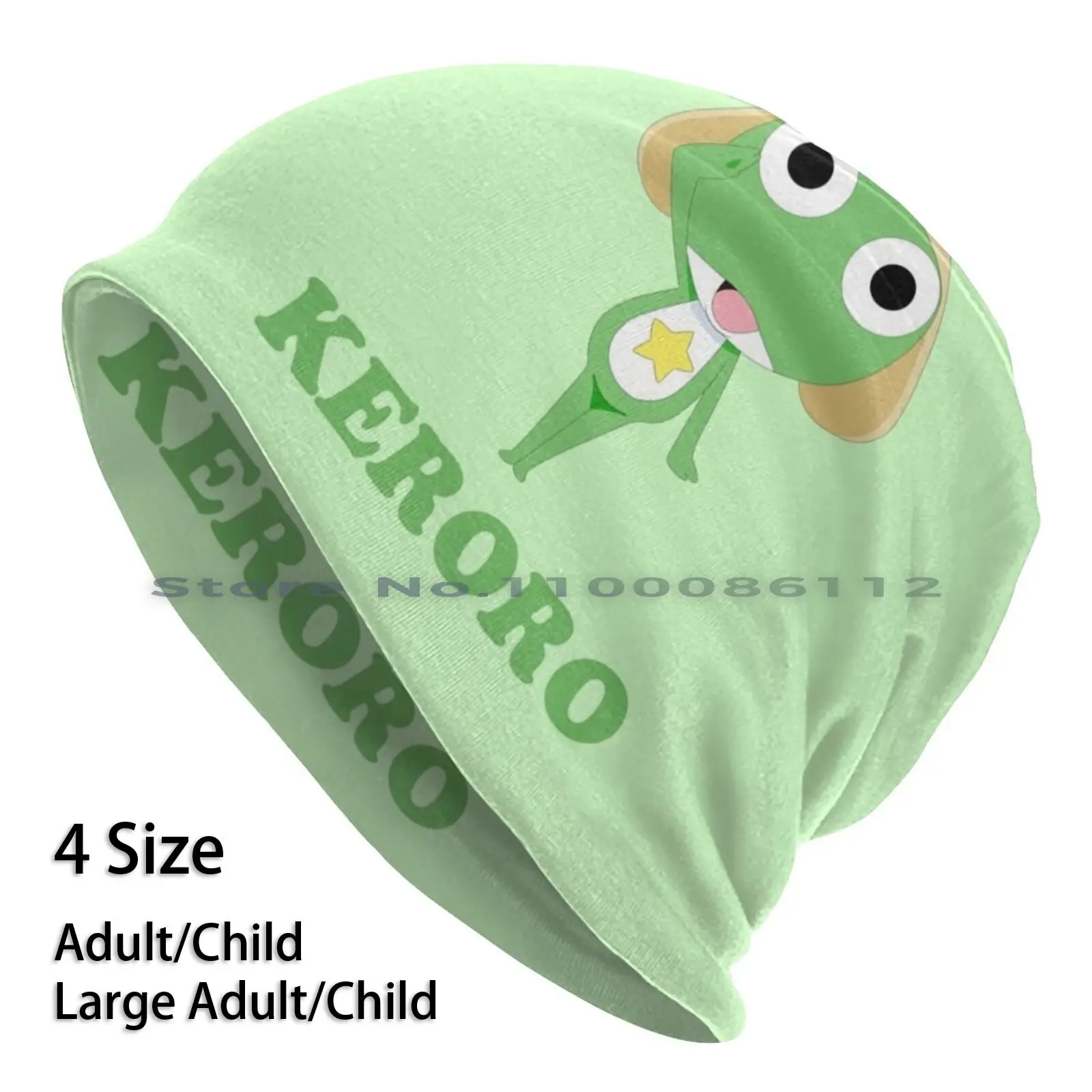 Keroro Gunsou segnalazione berretti cappello a maglia Keroro Gunsou plotone Sgt rana Anime sergente carino esercito senza tesa cappello a maglia