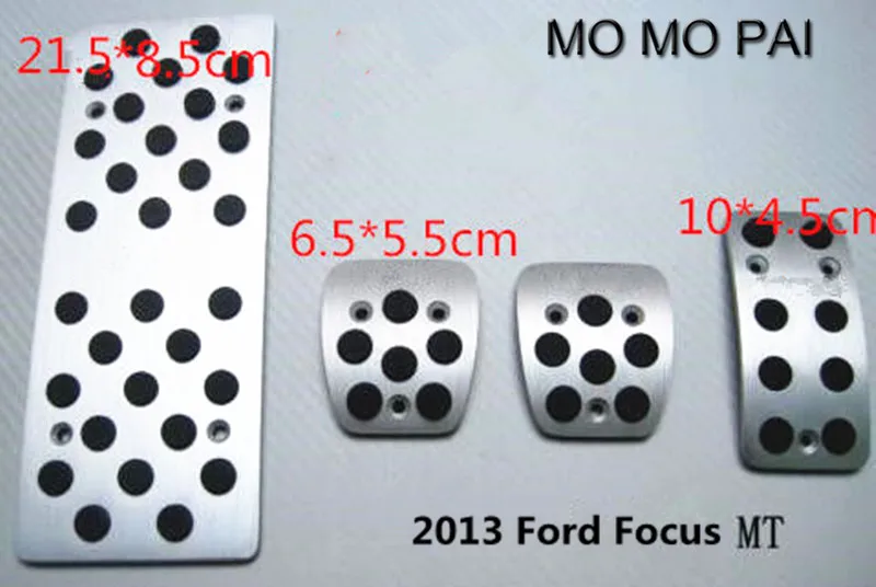 AUTOMATIC/MANUAL CAR Aluminium Brake Foot Rest MT / AT  Pedal Pedals Interior nonskid Fit for 2013 Ford Focus