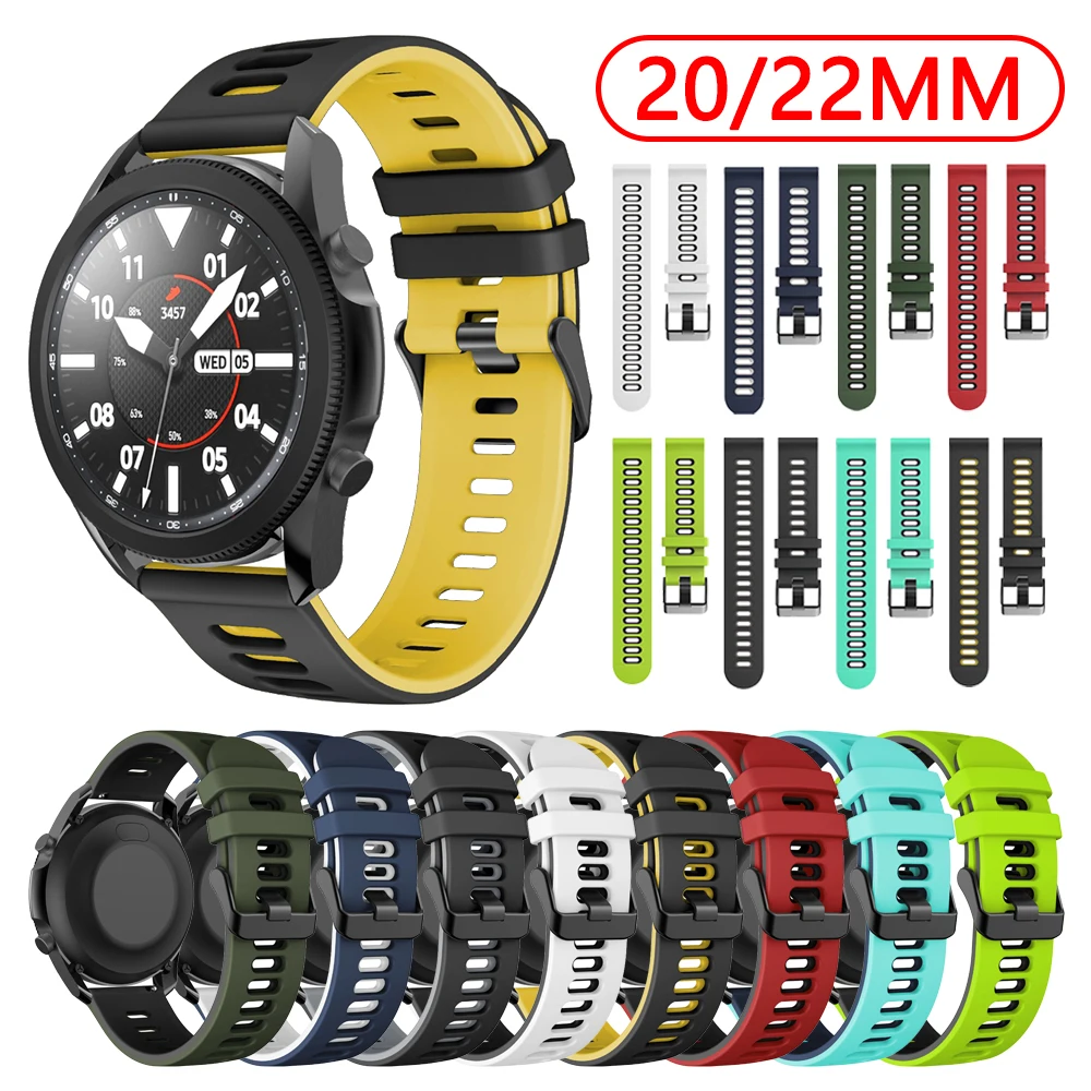 20มม.22มม.ใหม่สำหรับ Xiaomi LS05 Amazfit GTR 47มม.42มม.สายรัดข้อมือซิลิโคนสร้อยข้อมือสำหรับ Garmin Forerunner245