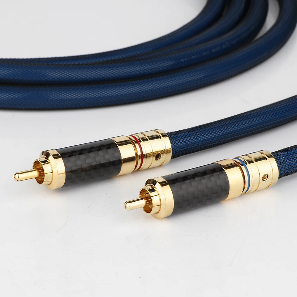 2Rca كابل مضخم صوت ستيريو صوت هاي فاي سلك صوت مساعد مضفر من النايلون للمسرح المنزلي، HDTV، مكبرات الصوت للتحدث