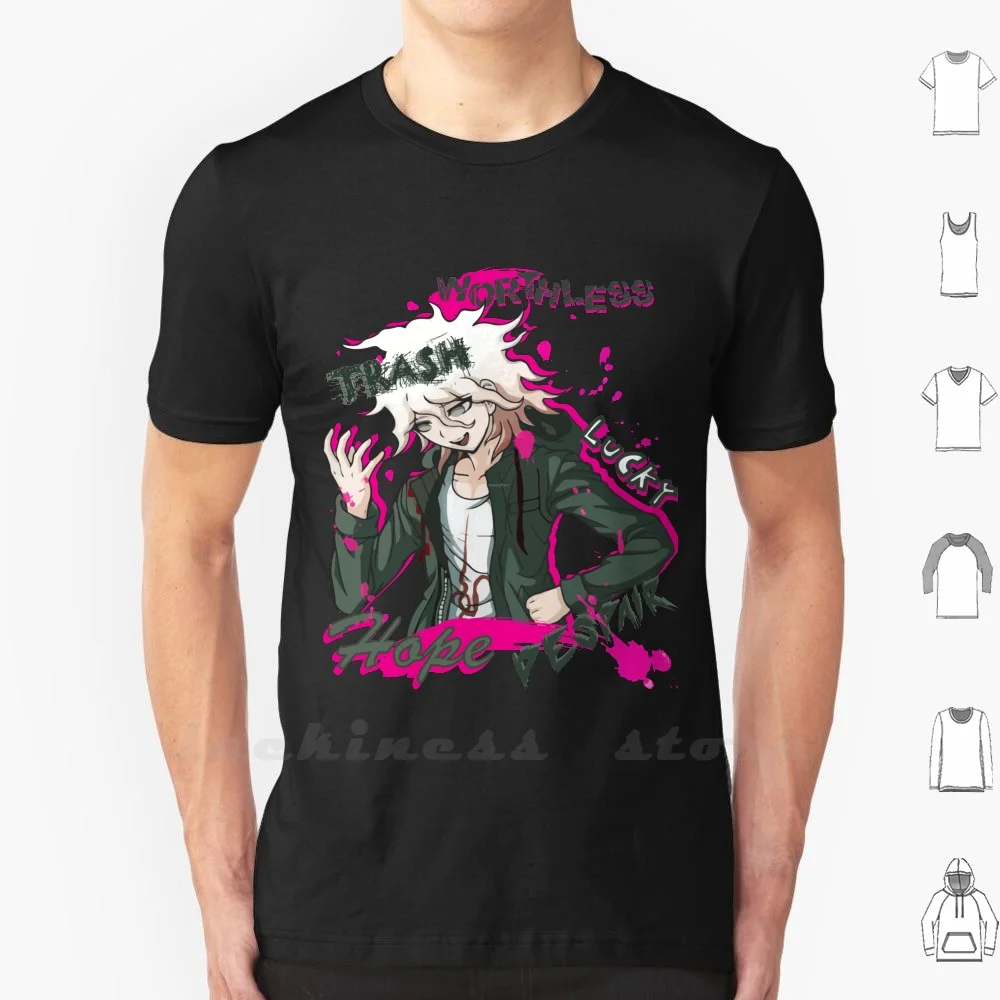 Nagito Komaeda T Shirt Ringer Cotton Men Women Teenage Nagito Komaeda Nagito Komaeda The Ultimate Lucky Student Ultimate Lucky