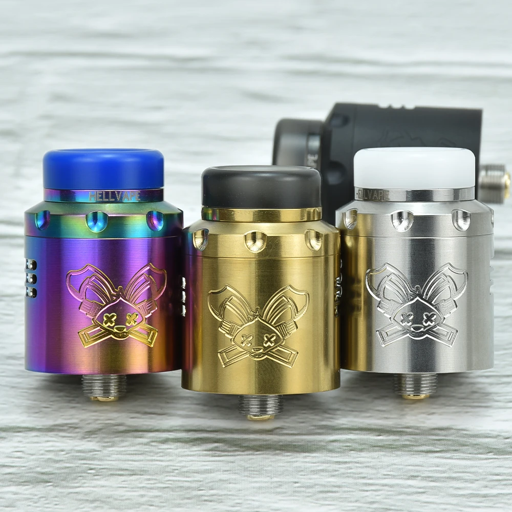 Chết Thỏ V3 Rda Đơn/Dual Coil 304ss Chất Liệu Atomizer RDA 24Mm Xây Dựng Lại Nhỏ Giọt Xe Tăng Vs Tông GEN 2 RDA