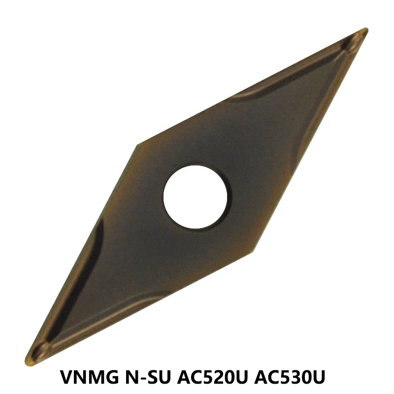 Imagem -02 - Original Vnmg160402n-su-gu Ac530u Ac520u Vnmg 160402 160404 Vnmg160408 Carbide Insere Torno Cortador para Inoxidável