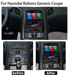 128G For Hyundai Rohens Genesis Coupe Android 11.0 Car Radio Stereo Multimedia Player GPS Navigation 2 Din DVD Carplay Head Unit