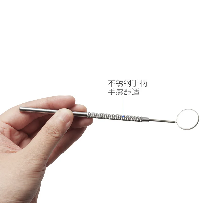 1Pc Eyelash Extension Grafting Checking Mirror Stainless Steel Handle Oral Teeth Care Eyelashes Makeup Tools And Accessories