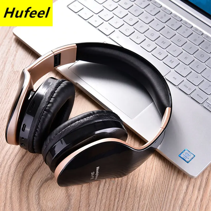 

Wireless Bluetooth Headphones Noise Reduction Headset Foldable Stereo Bass Sound Adjustable Earphones With Mic for Smartphone PC