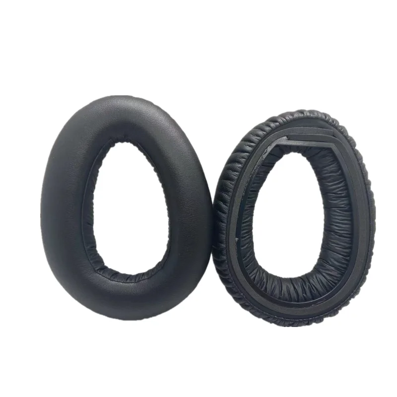 Wkładki do uszu dla Sennheíser PXC 550 PXC 550-II bezprzewodowy MB 660 słuchawki z serii 1 para białka BlackLeather zamienne Earpads
