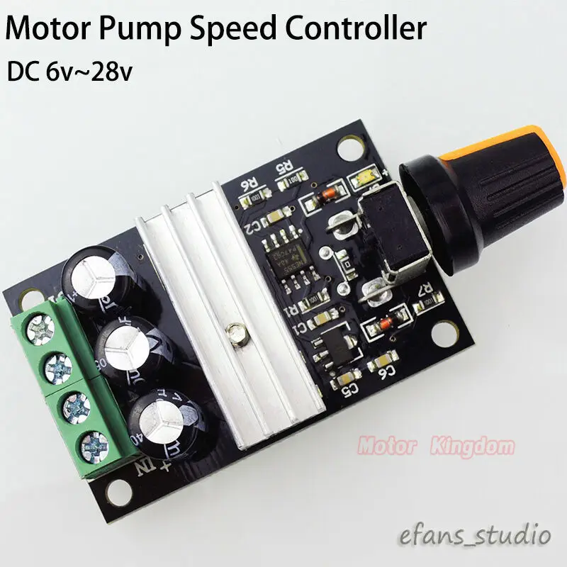 DC 6V-28V 12V 24V 3A  0%-100% PWM DC Motor Pump Speed Controller Speed Regulator