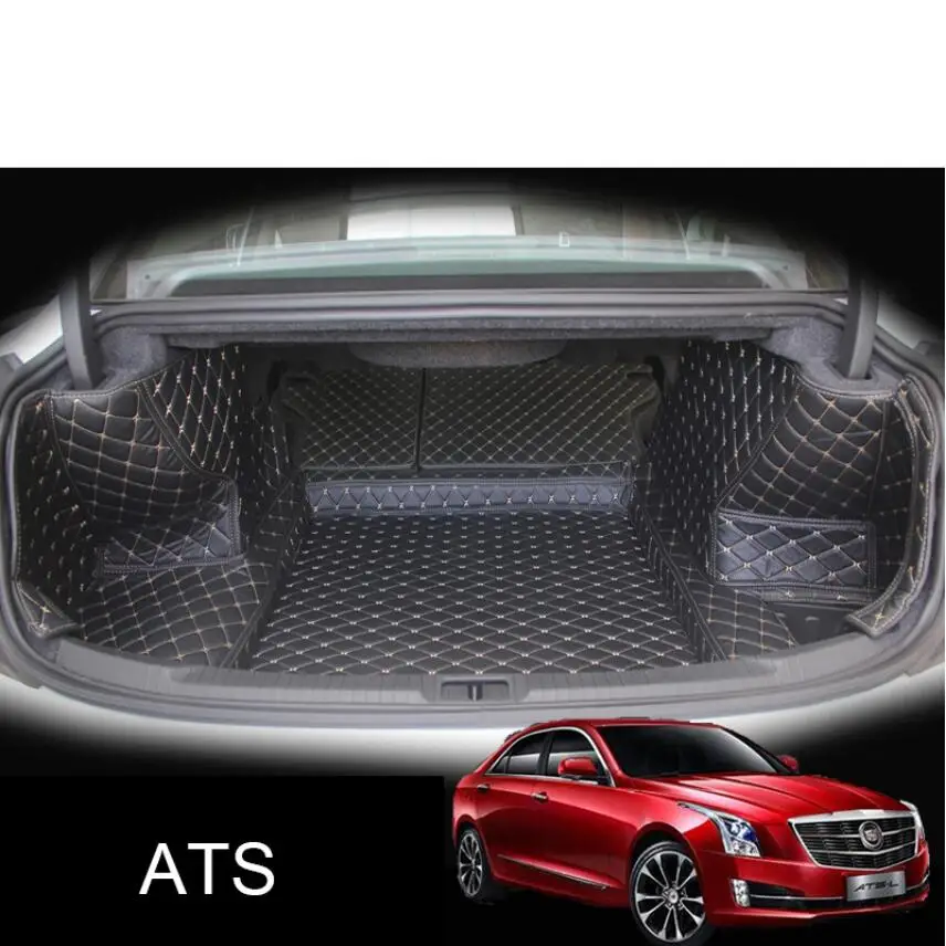 

for cadillac ats xts leather car trunk mat cargo liner 2012 2013 2014 2015 2016 2017 2018 2019