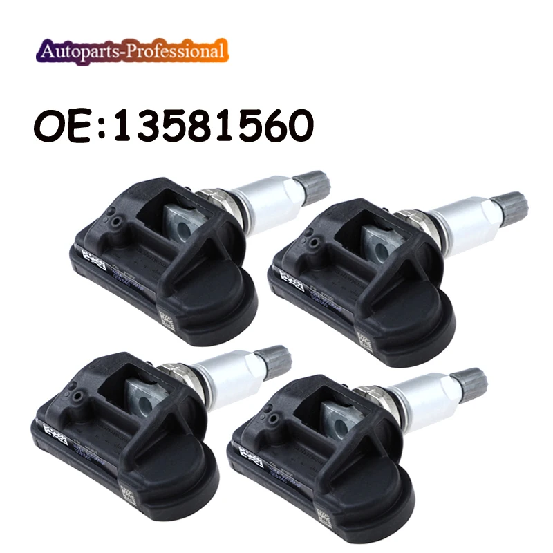 

4 Pcs Tire Pressure Sensor 433MHz 13581560 13598775 For Chevrolet Cruze Captiva Malibu for Opel Vauxhall Corsa Astra J Zafira B