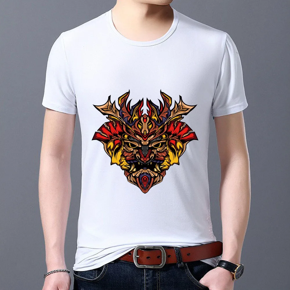 

T-shirt Men's New Funny Pattern Personality All-match New Round Neck Basic Style Hot-selling Breathable Men's Top T-shirt