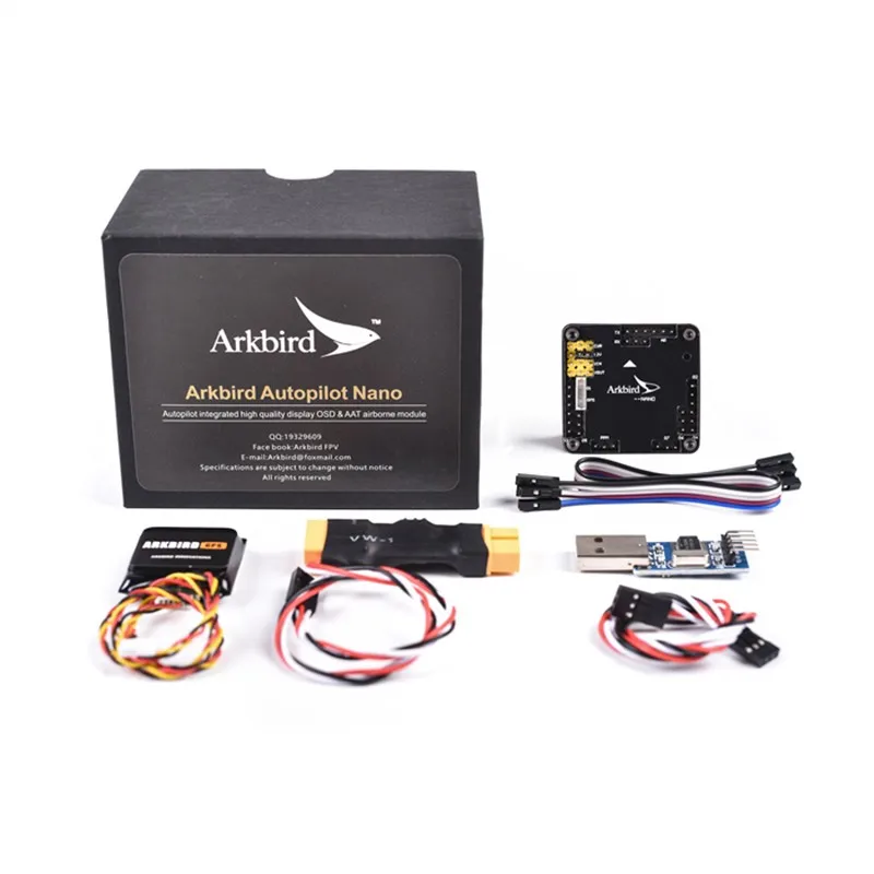 

Автопилот Arkbird Nano RC для небольших разъемов FPV XT60 + полный комплект (управление полетом + GPS + Мини Датчик тока)