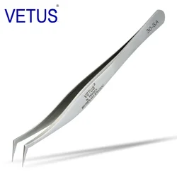 VETUS Original 30-SA Tweezers Hyperfine High Precision Non-magnetic Anti-acid Pincers Eyelashes Grafting Manicure ESD Forceps