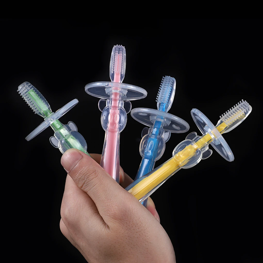 1PC  Kids Soft Silicone Training Toothbrush Baby Children Dental Oral Care Tooth Brush Tool Baby Kid Tooth Brushes