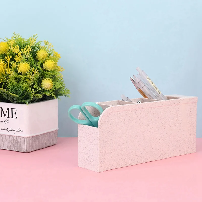 Nieuwe Geneigd Pen Houder Ins Briefpapier Opbergdoos Creatieve Mode Multifunctionele Desktop 4 Raster Desktop Pen Houder