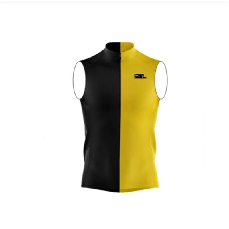 2021 Team Cycling Vest Winds Topper Vest Sleeveless Lightweight Breathable Bicycle Jersey Windproof Bicycle Top Cycle Gilet Wind