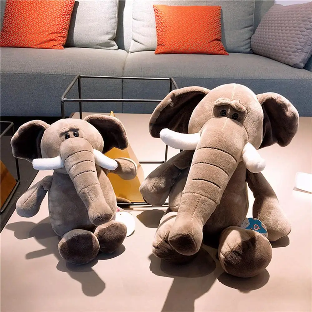 about 25cm and 35cm cartoon jungle elephants plush toy soft doll one lot/2 pieces, Xmas gift b2589