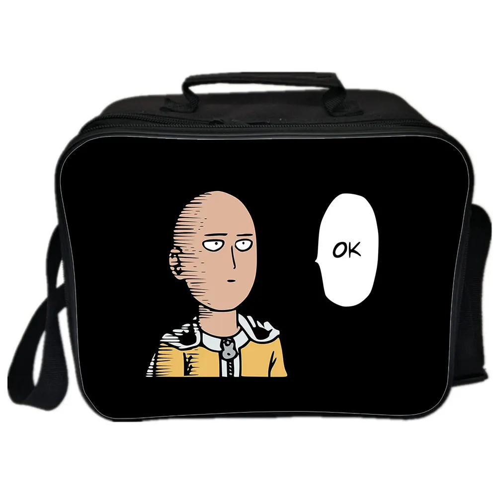 One Punch Man Lunch Box Portable Lunch Bag Kids School Lunch Tote Early Dinner Box For Students Office Workers