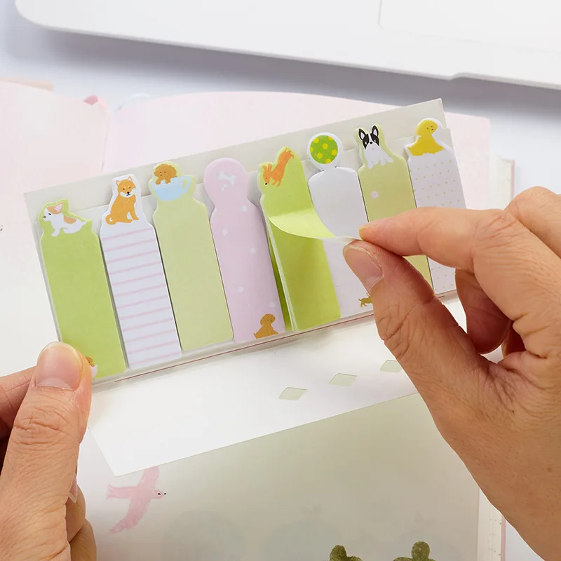 1pcs Cartoon Sticky Note Cute Animal Stick Marker Memo Pad Diary Stickers Index Bookmark Office School Supplies A6754