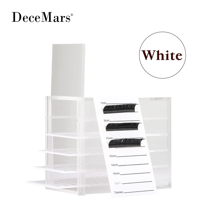 False Eyelashes Storage Box 5 Layers Acrylic Pallet Lash Holder Display Stand Tools