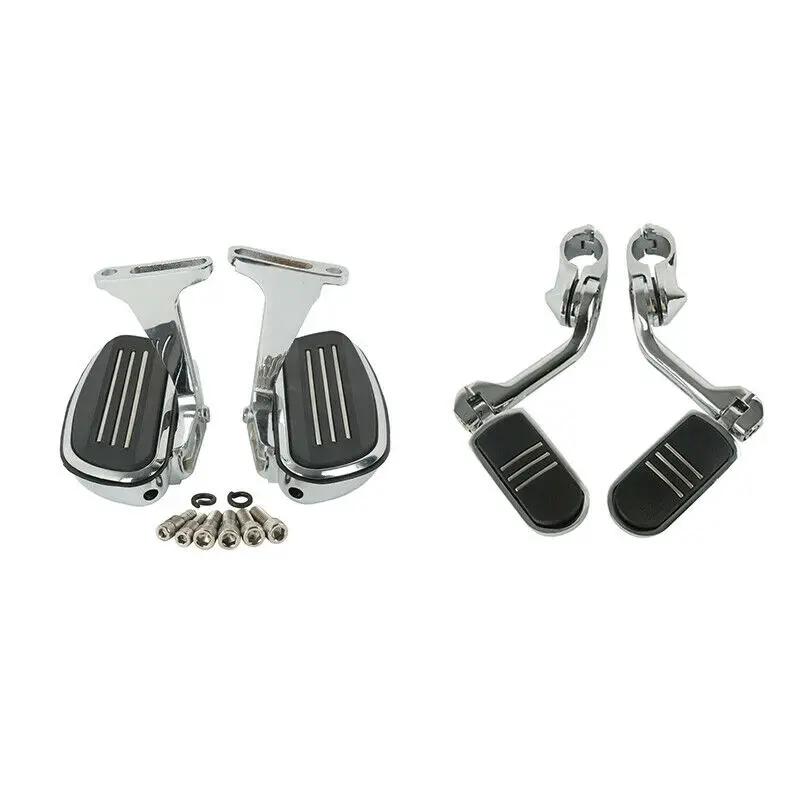 Motorcycle Passenger Floorboard 1.25'' Footpeg For Harley Touring 1993-2022 2019 1-1/4 