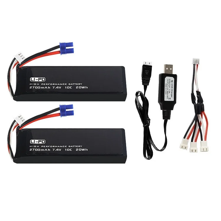 7.4V 2700mAh 10C Original Battery/USB charger for Hubsan H501S H501A H501M H501C X4 RC Quadcopter Spare Parts H501S-14