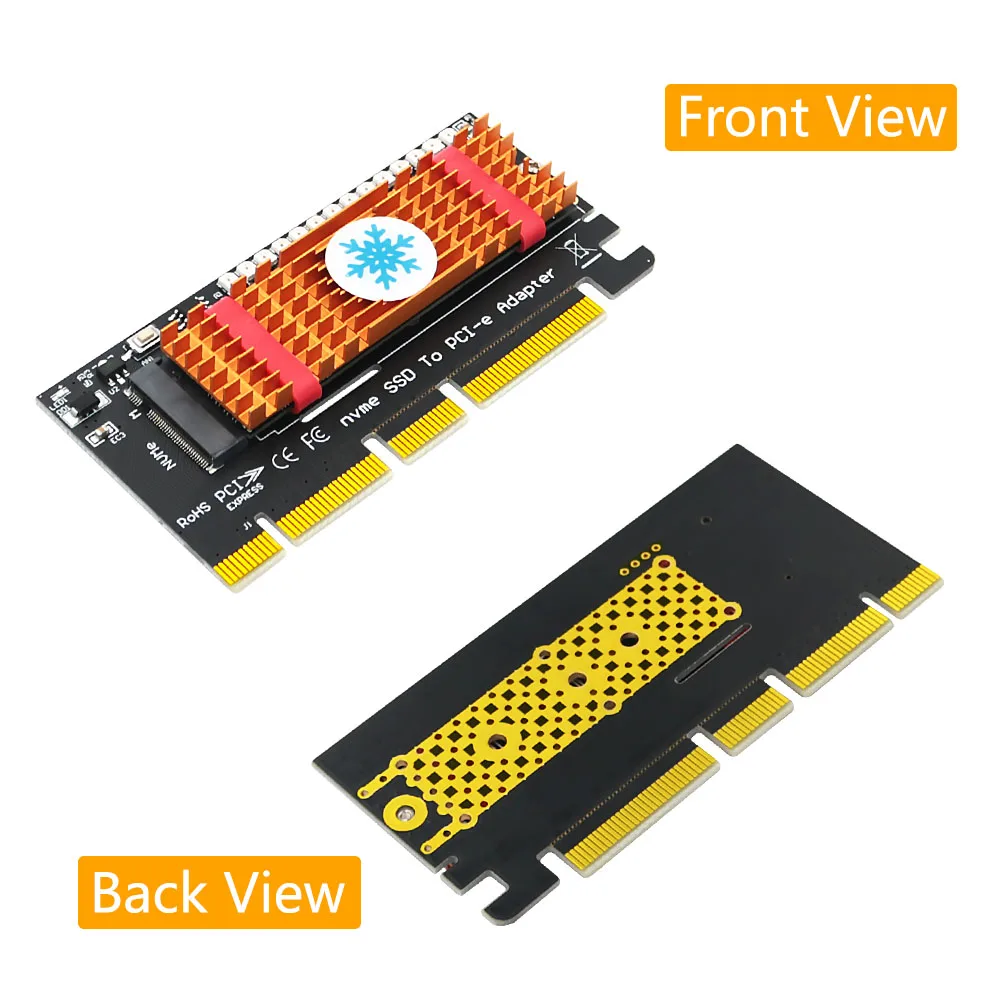 M.2 NVME SSD to PCIe 3.0 Riser Card NVME SSD PCI Express X4 X8 X16 Adapter for Desktop PC PCI-E GEN 3 Full Speed for Chia Mining