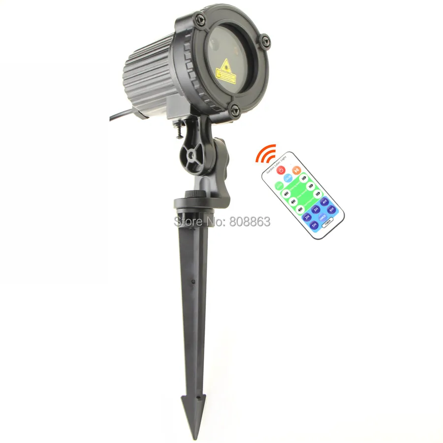 ESHINY Outdoor IP65 R&G Laser Moving 20 Patterns Projector Remote Christmas Party House Wall Tree Garden Landscape Light B202N7