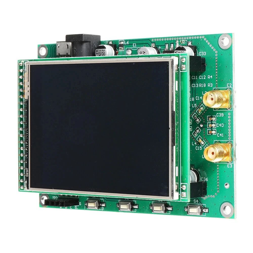 Imagem -04 - Placa do Gerador da Fonte do Sinal da Varredura do rf 138m4.4g 35m-4.4g Stm32 com Lcd do Toque de Tft35m-4.4g Adf4351 Adf4350 Adf4351