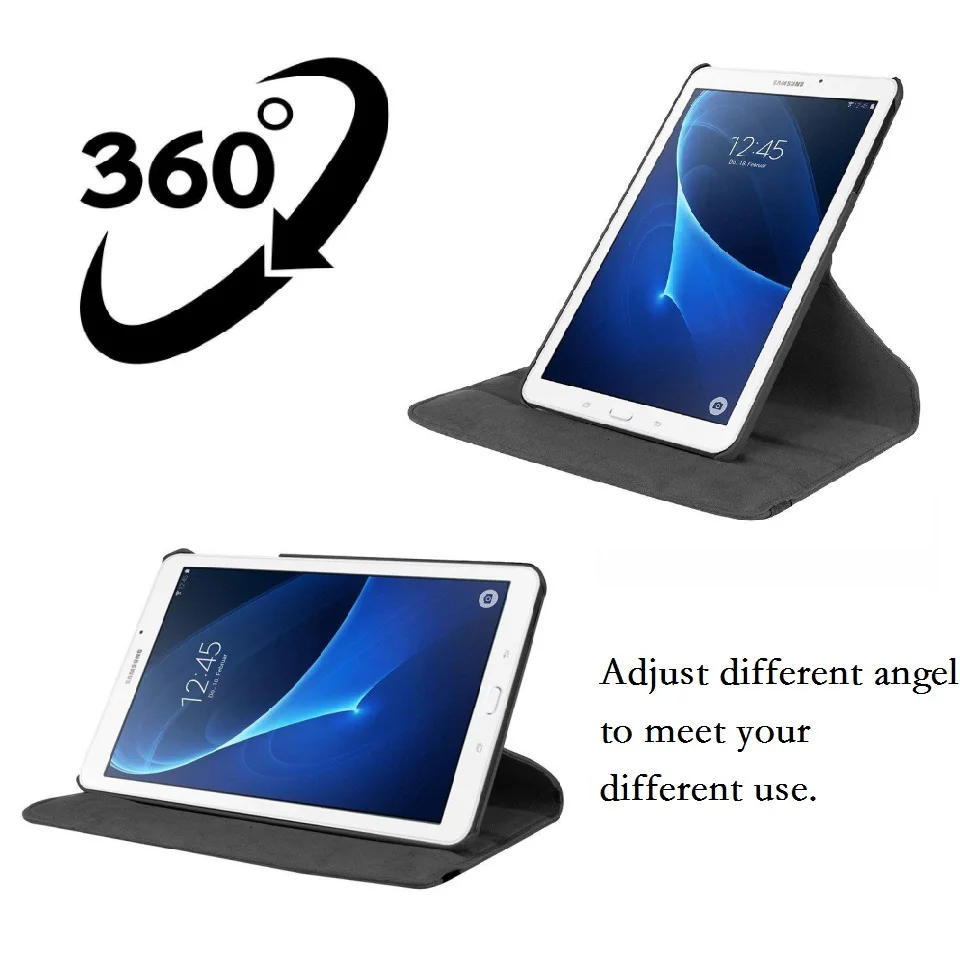 360 Rotation Coque for Samsung Galaxy Tab A 8.0 (2015) T350 T355 Case 360 Smart PU Leather Cover for Samsung T350 T355 Case Flip