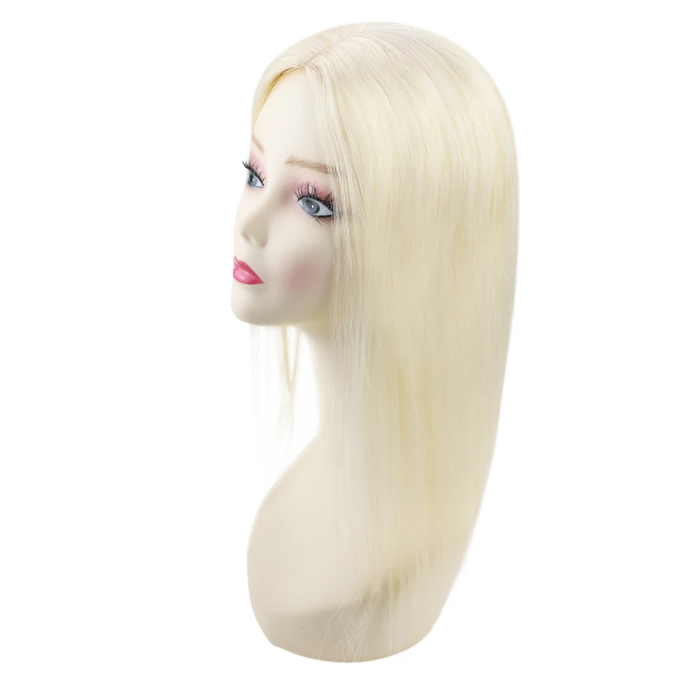 Ugeat Topper-Peluca de cabello humano de 13x13cm, extensiones de cabello con Clip, tupé, Wiglets, 10-18"