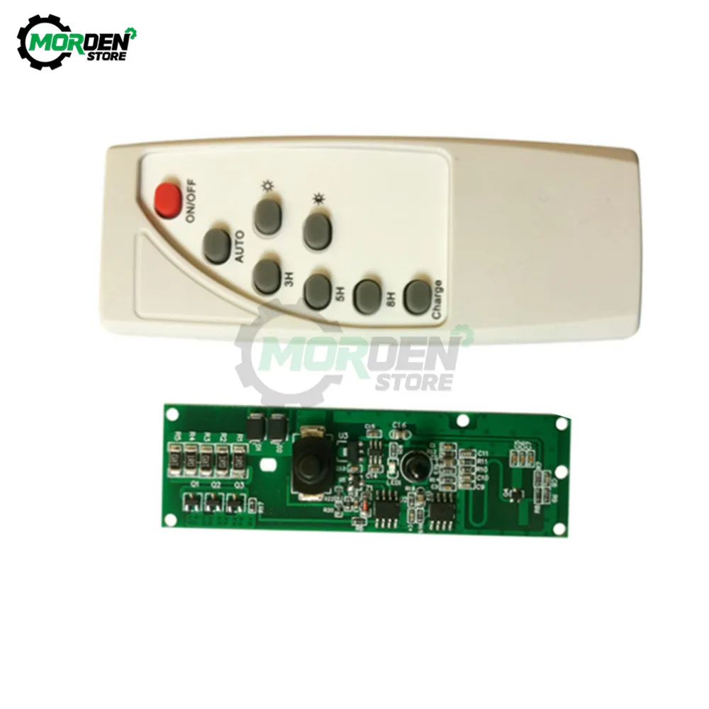 3.2V 3.7V light control + radar body induction solar lamp circuit board solar LED driver board With remote control