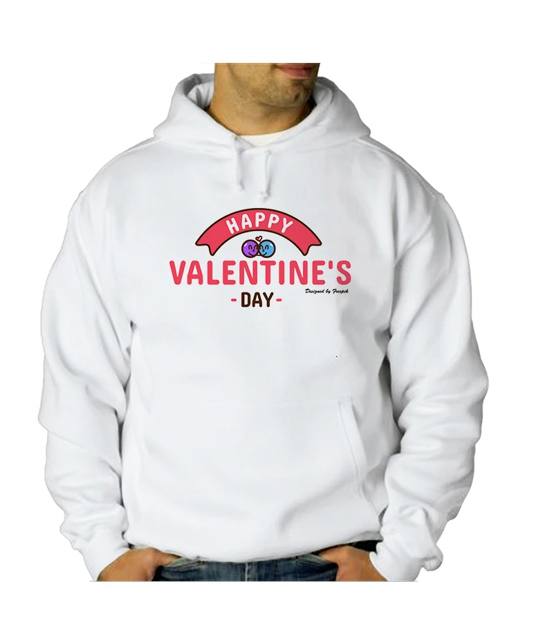 MERCHANDMANIA happy Valentine's Day hoodie personalized unisex man child polyester tecnica offer