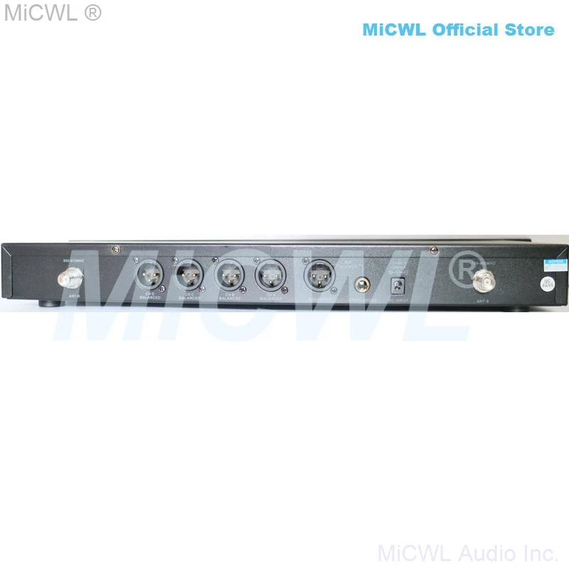 الأصلي MiCWL D400 4 البيج سماعة لاسلكية المرحلة كاريوكي أداء نظام الميكروفون 400 قناة ميكروفونات الميكروفونات