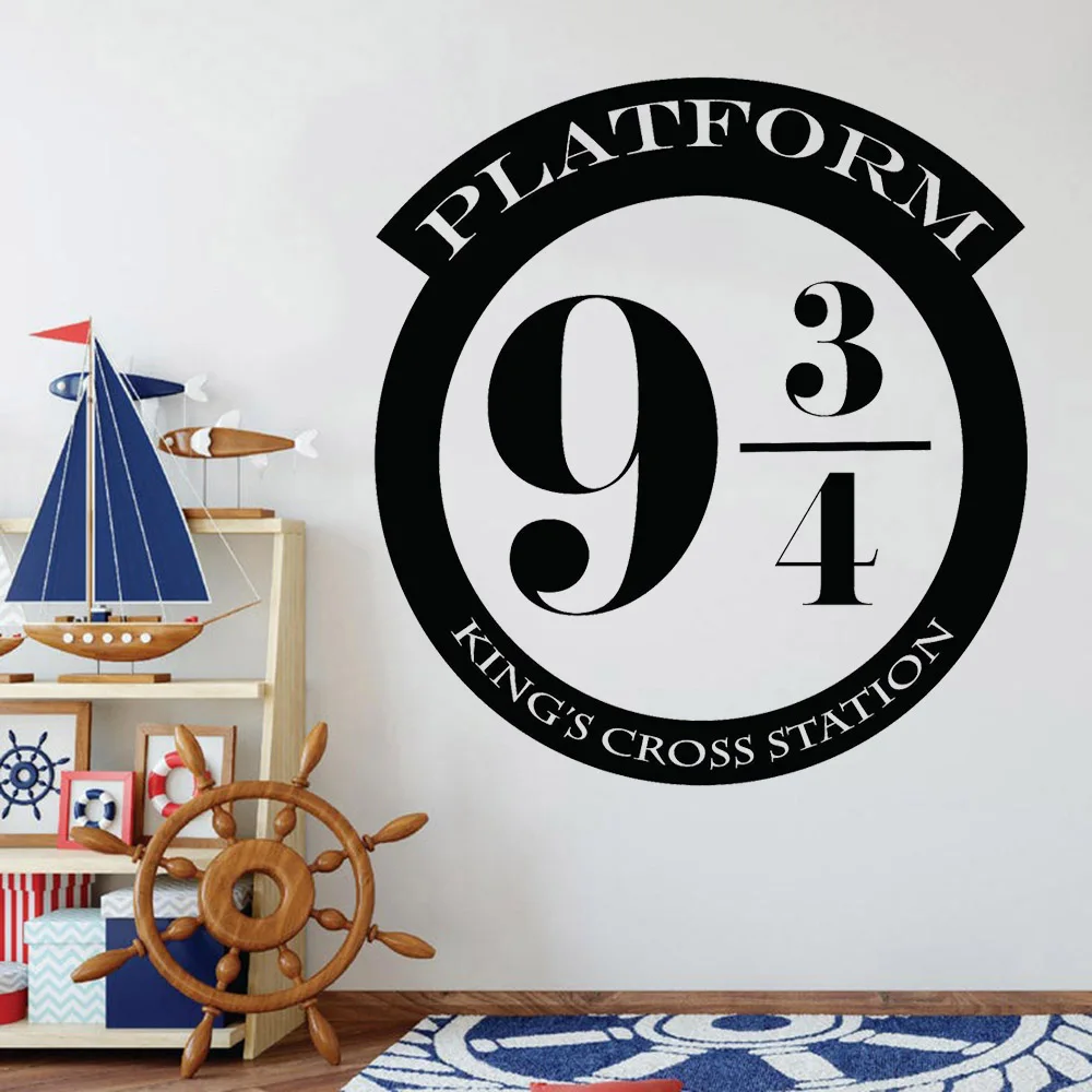 Cartoon Wall Decals Platform 9 3/4 Version Children Bedroom House Decoration Creative Vinyl Classroom Door Wall Stickers Y677