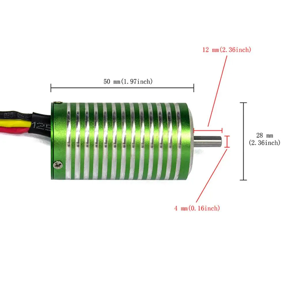 X-TEAM Brushless Motor 2850 Electromotor for Remote Control RC Car 1/14 1/12 Buggy Monster 300-450mm RC Boat 65mm EDF Airplane