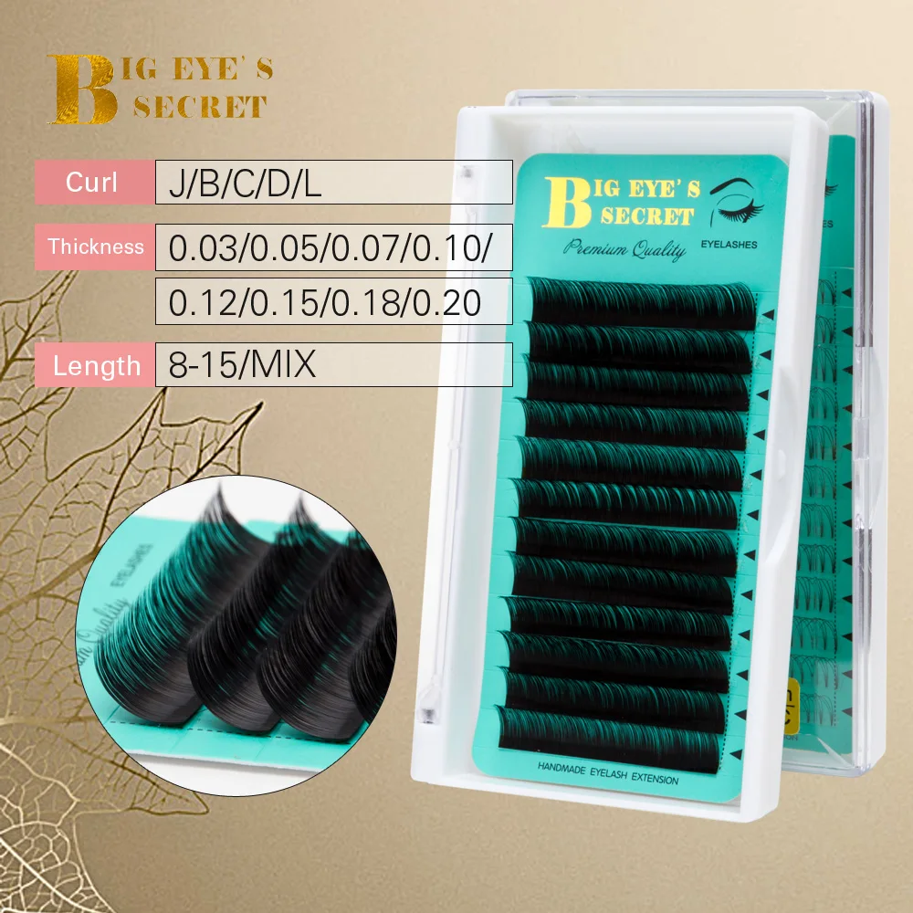 BES Lashes J B C D L Curl 0.05mm Thickness 8-20mm Eyelashes Extension Individual Lash Russian Volume Fans Single Classic Lashes