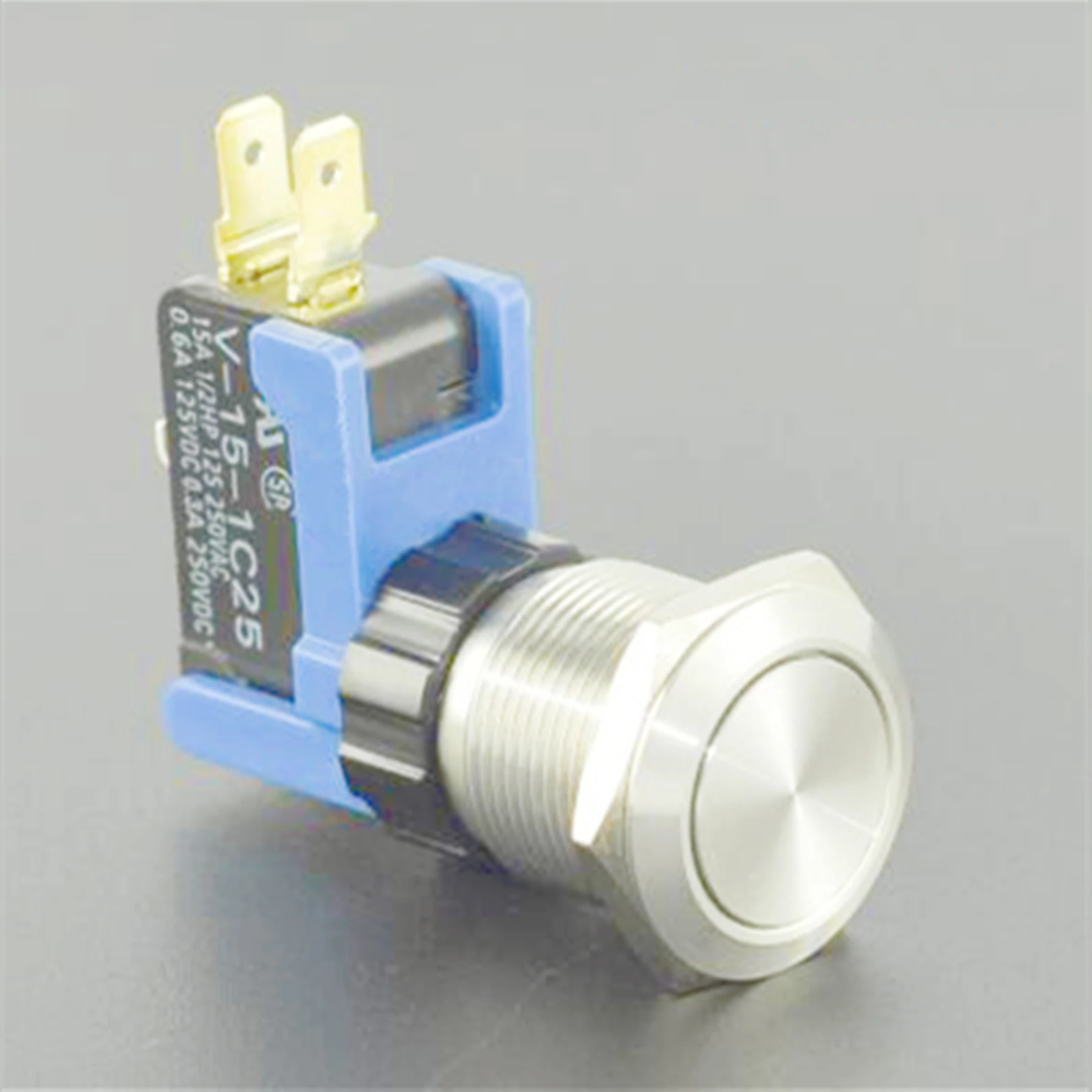 ELEWIND 19mm High life over 15A LARGE current Metal push button switch, Momentary / Latching ( PM191-Q-11/S, UL approval )