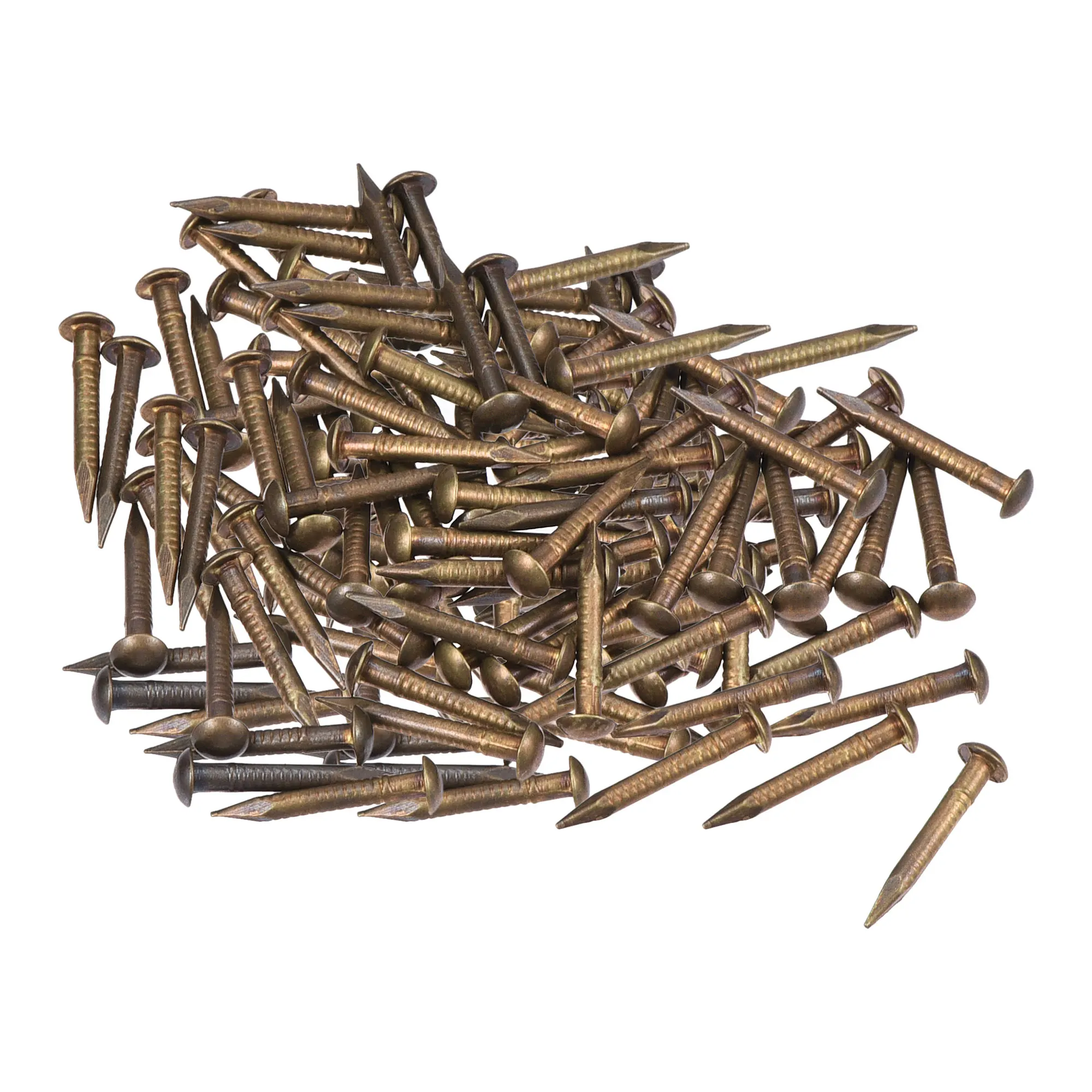 Uxcell 150pcs Small Tiny Brass Nails 1.5x12mm for DIY Wooden Hardware Accessories