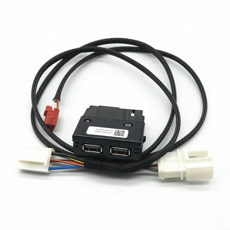 Auto LHD Hinten Sitz Air Vent Outlet Doppel USB ladegerät Armerst USB Lade Schalter Buchse Adapter Kabel Für Golf 7 MK7 7,5