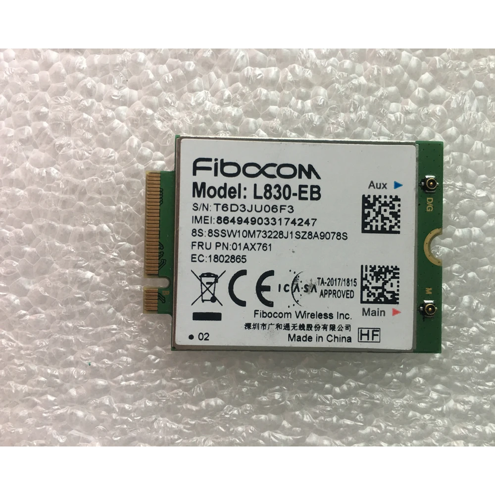 New and Original Fibocom L830-EB For Lenovo Thinkpad X280 T480 T480s T580 L580 T490 T490s 01AX761