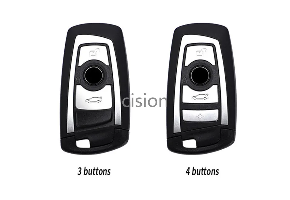 Genuine Leather Aluminum Remote Car Key Fob Cover Case Holder Shell Keychain For BMW 1 3 5 6 7 X3 X4 F10 F20 F21 F25 F30 F31 M5