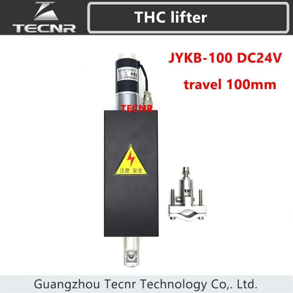 

Plasma THC Lifter JYKB-100 DC24V Z Axis Lifter 100mm Travel Automatic Torch Height Controller For Plasma flame cutting machine