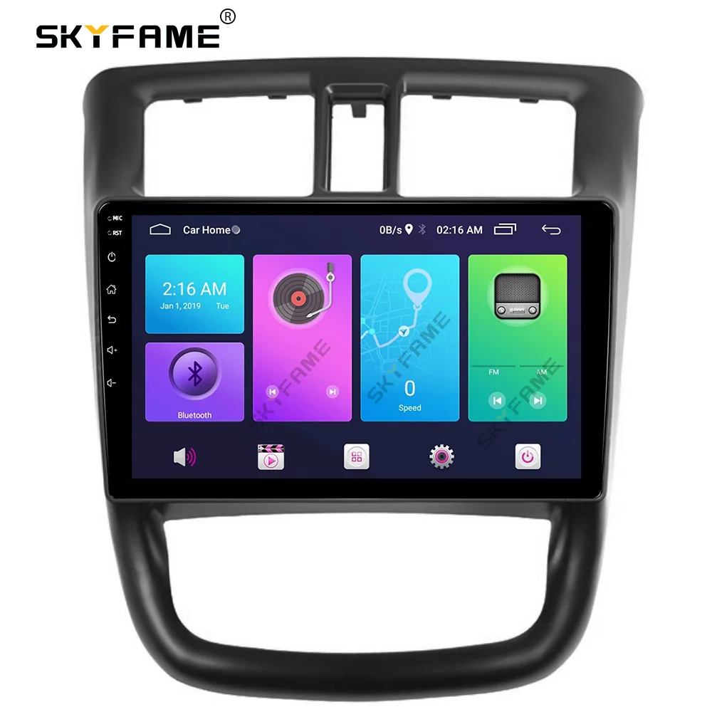 SKYFAME 자동차 프레임 키트 SGVMW Wuling Rongguang V 2015-2017 용 Fascia 패널 Android Big Screen Radio Audio Fadcias