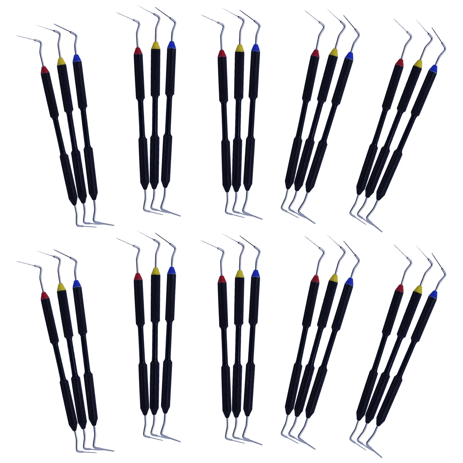 

1-10 Kits 3 Colors Dental Sybron Endo-Buchanan Hand Plugger Stainless Tip Fill Obturation Size #0/1/2 SQ-K Fit KAVO BW