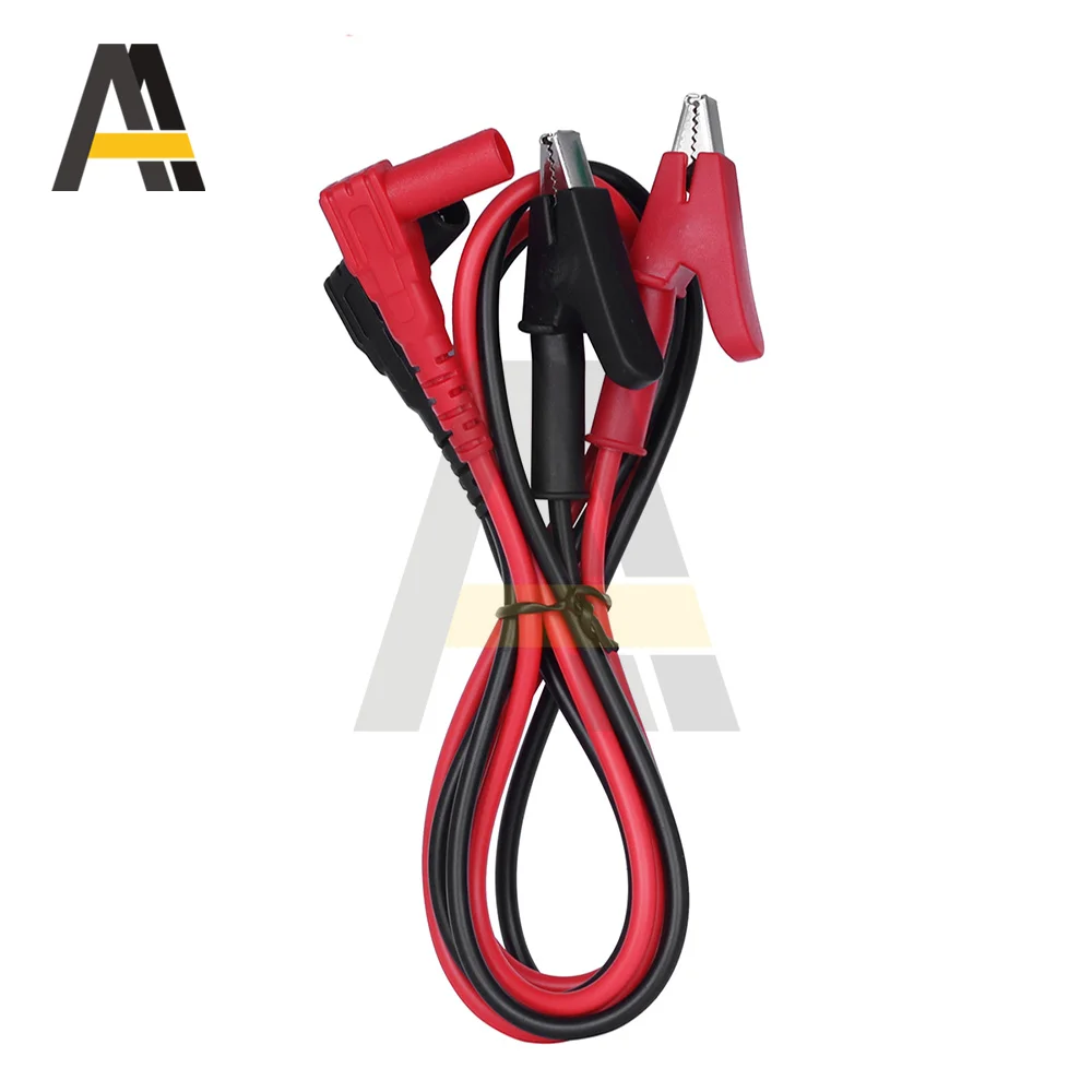 90cm Alligator Cilp Test Cable Lead Connector Dual Tester Probe 4mm Crocodile Clip 20A for Multimeter Measure Tool