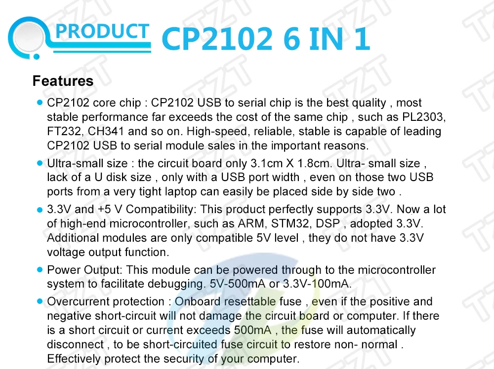 CP2102 USB 2,0 zu UART-TTL 5PIN Stecker Modul Serial Converter STC Ersetzen FT232RL CH340G PL2303 CP9102X für Arduino Pro mini – Detail 11